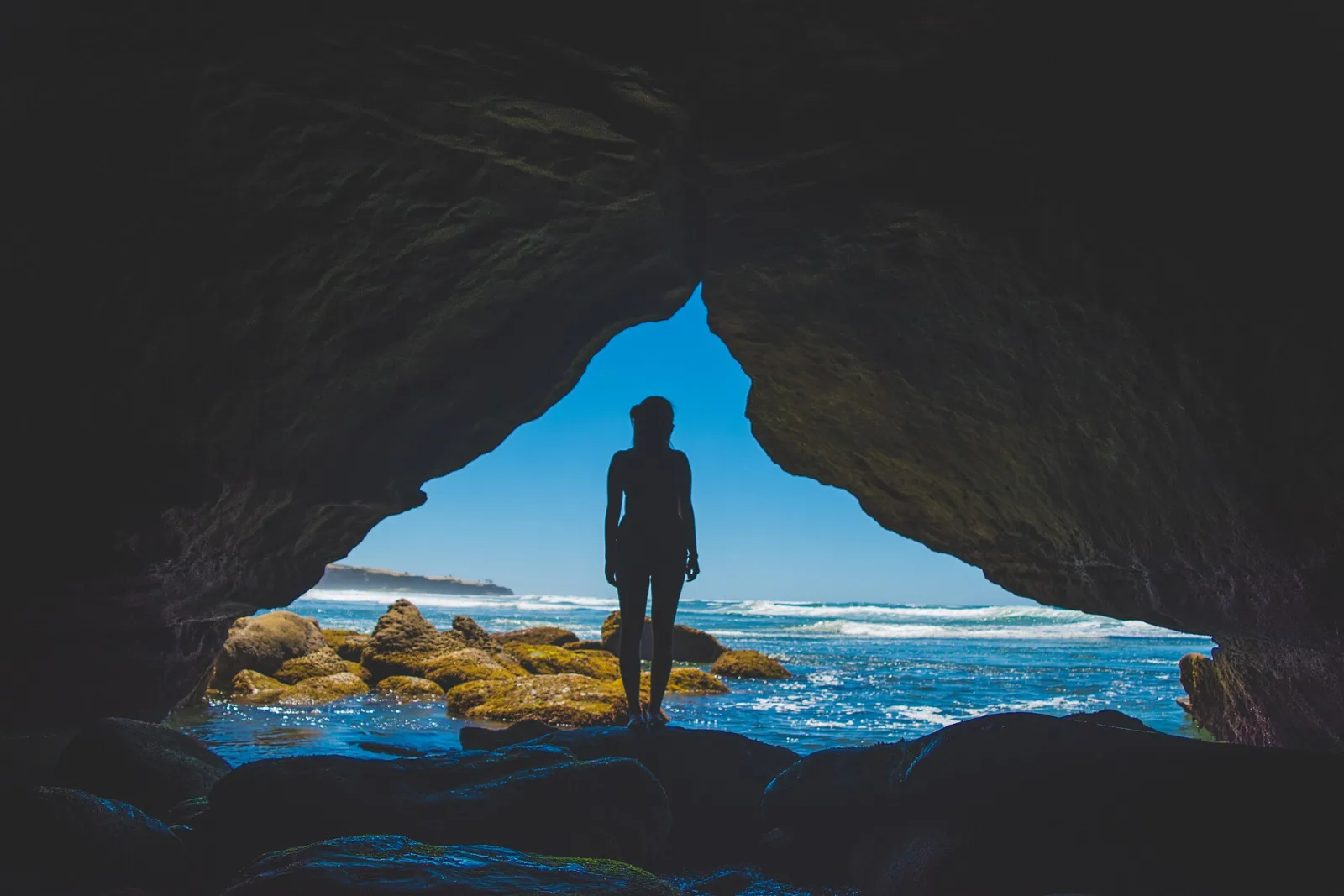 Sea cave at Sunset Cliffs